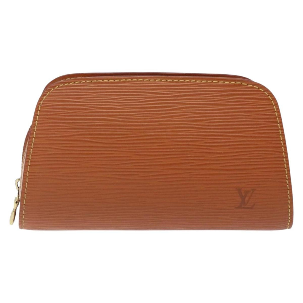 LOUIS VUITTON Epi Dauphine PM Pouch Brown M48443 LV 134667