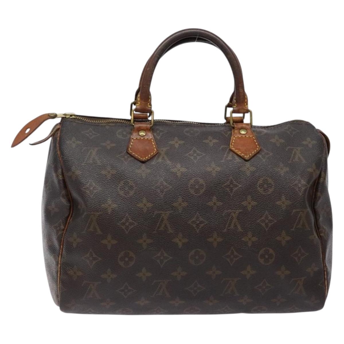 LOUIS VUITTON Monogram Speedy 30 Hand Bag M41526 LV 135166