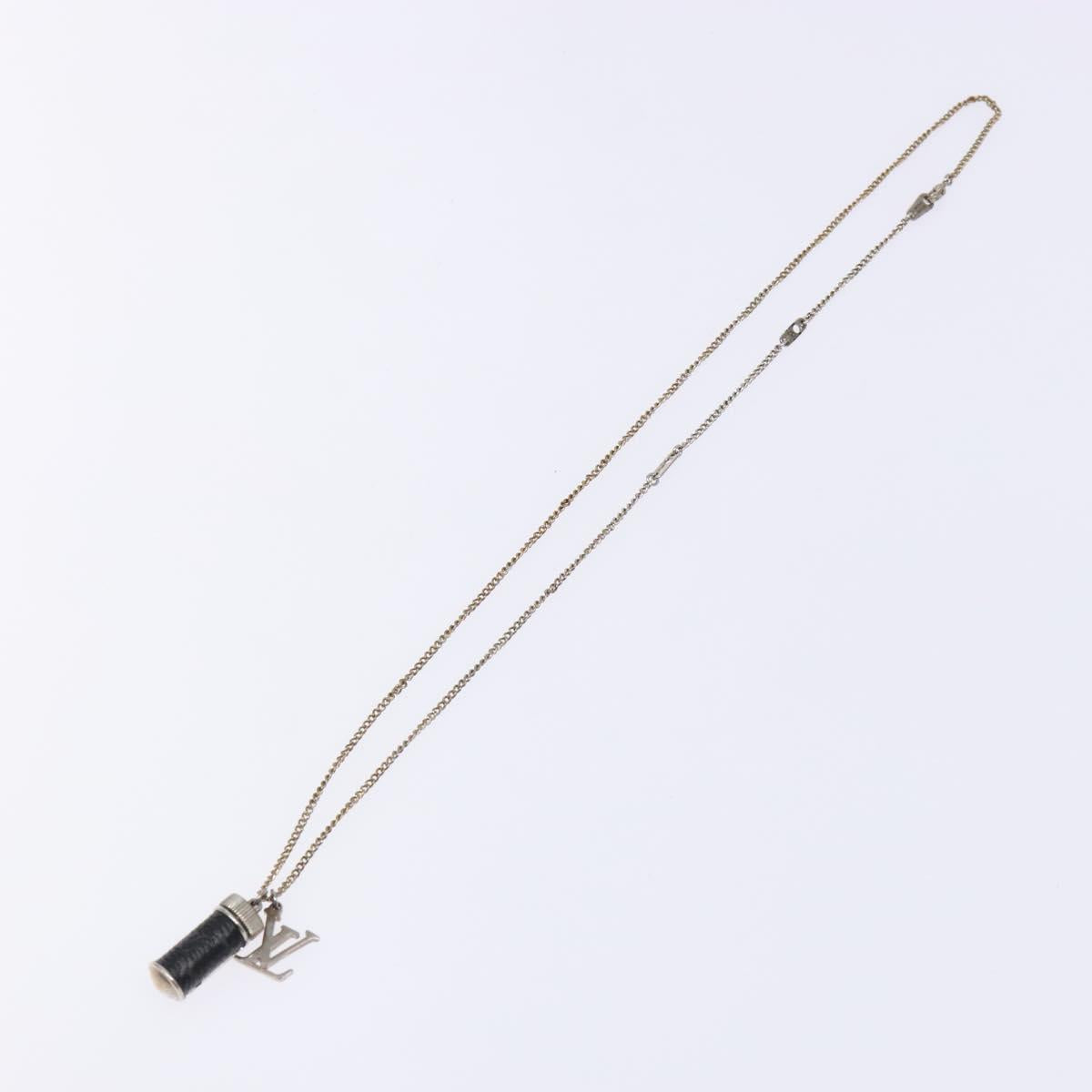 LOUIS VUITTON Collier Charm Necklace metal Silver M63641 LV 135395