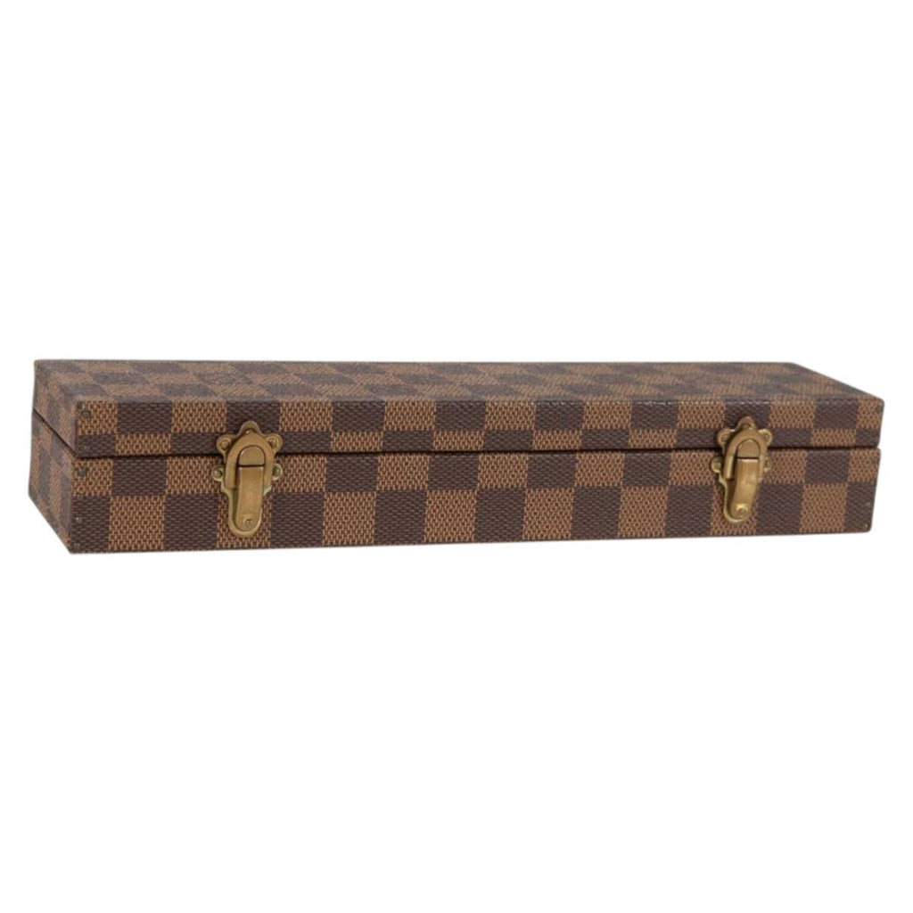 LOUIS VUITTON Damier Ebene Watch case Accessory Case LV 135442V
