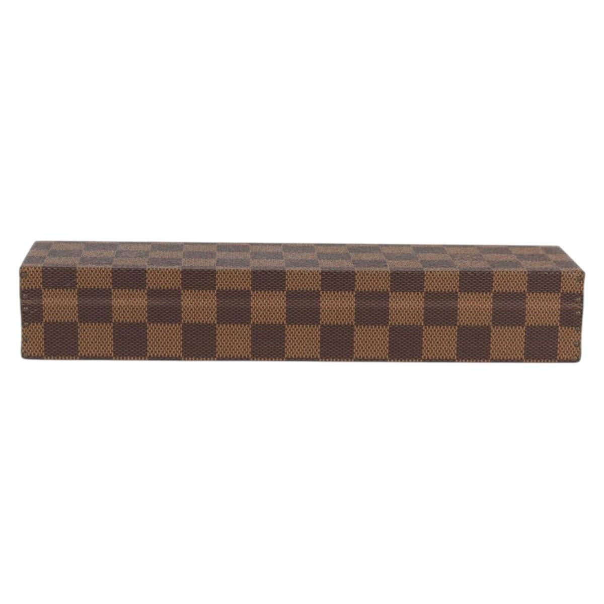 LOUIS VUITTON Damier Ebene Watch case Accessory Case LV 135442V