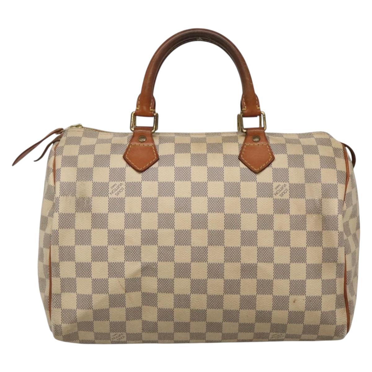 LOUIS VUITTON Damier Azur Speedy 30 Hand Bag N41533 LV 135479