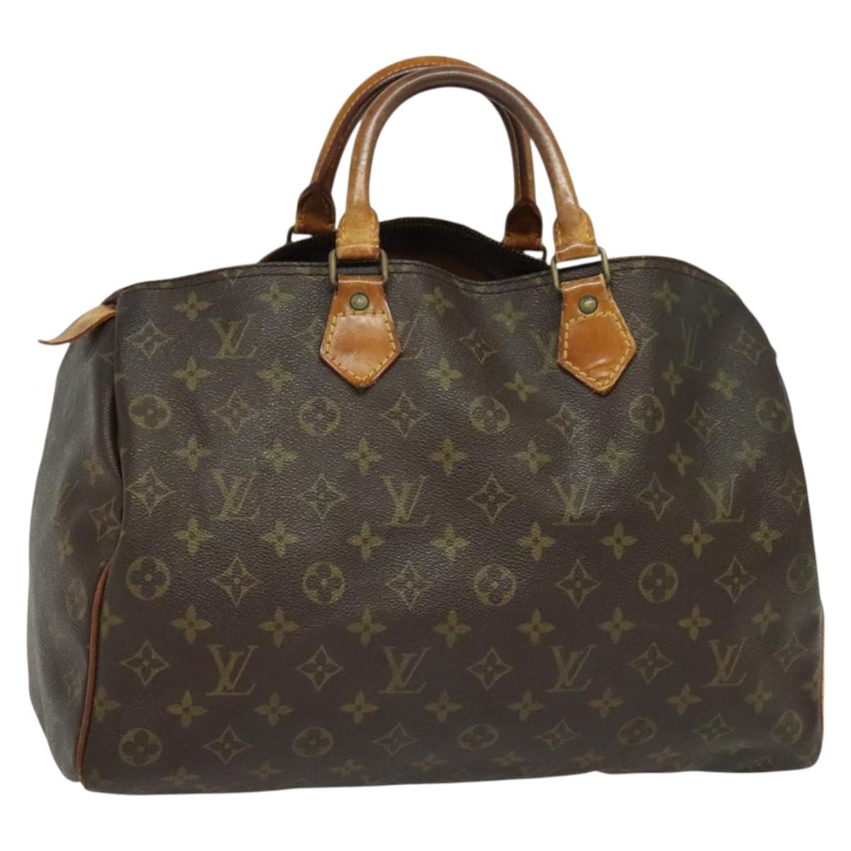 LOUIS VUITTON Monogram Speedy 35 Hand Bag M41524 LV 135839