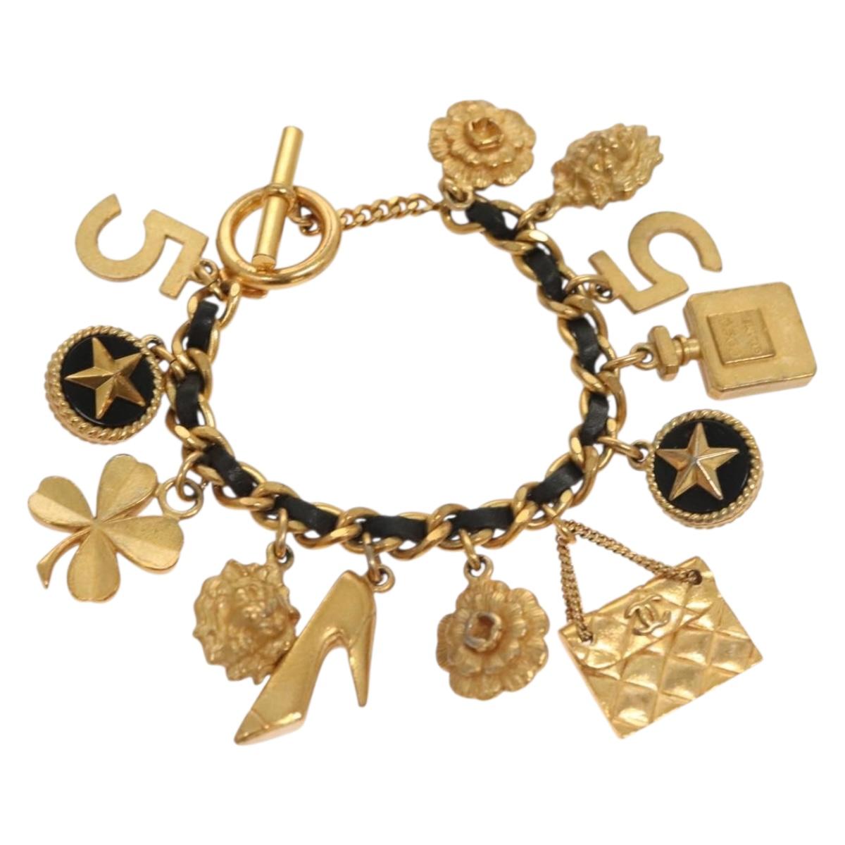 CHANEL Bracelet Metal Gold CC 135948V
