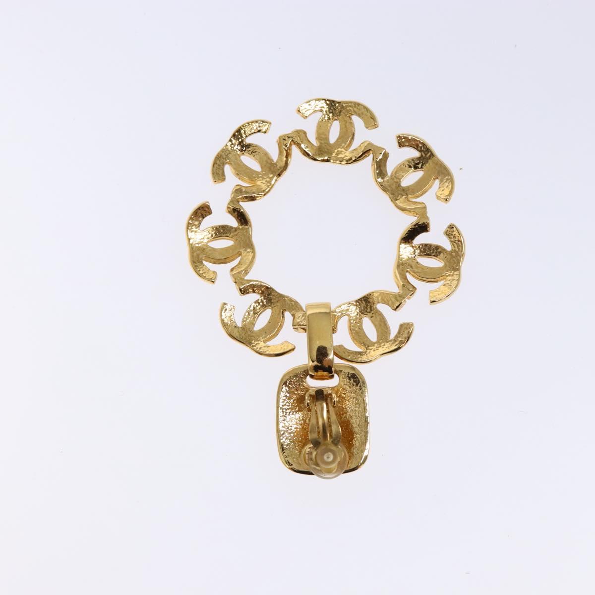 CHANEL COCO Mark Earring Metal Gold CC 135951V