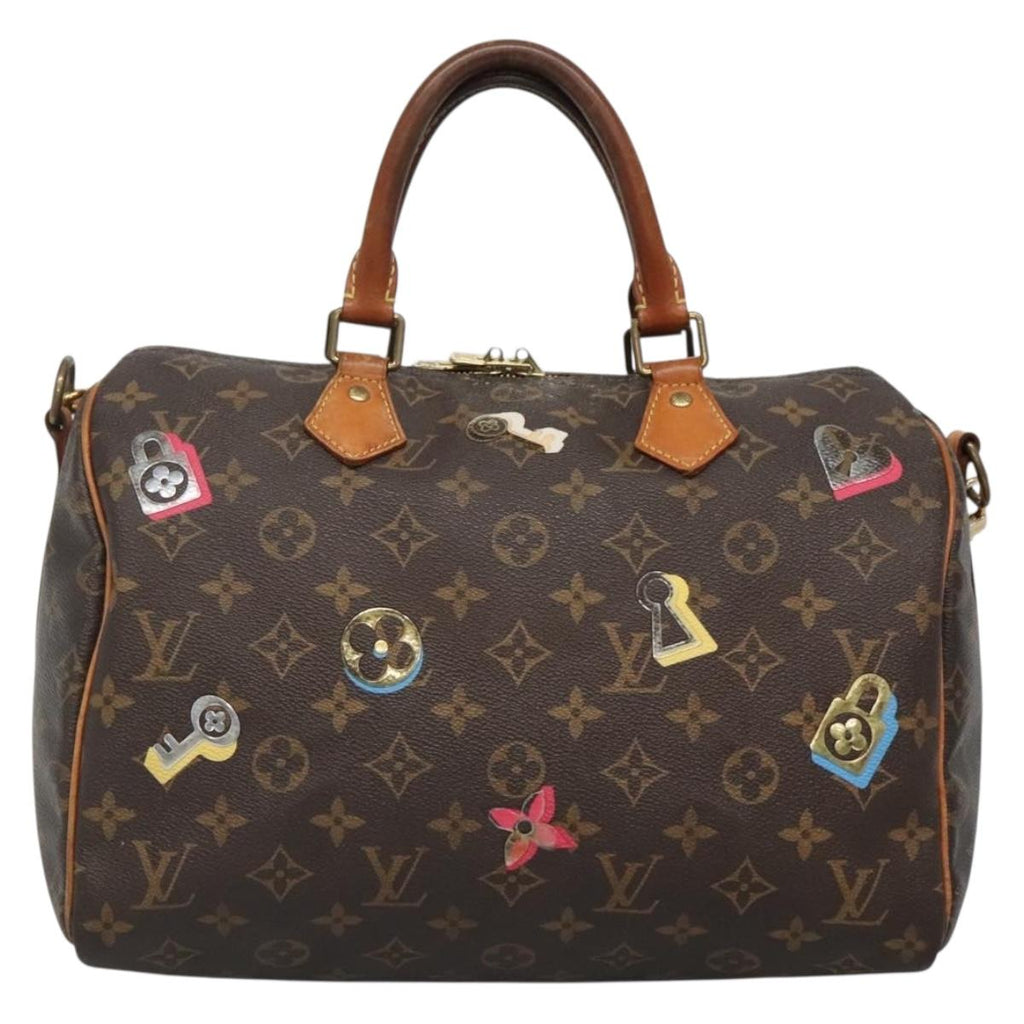 LOUIS VUITTON Love Block Speedy Bandouliere 30 Bag 2way M44365 136029