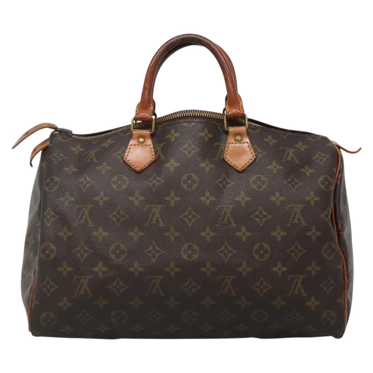 LOUIS VUITTON Monogram Speedy 35 Hand Bag M41524 LV 136095