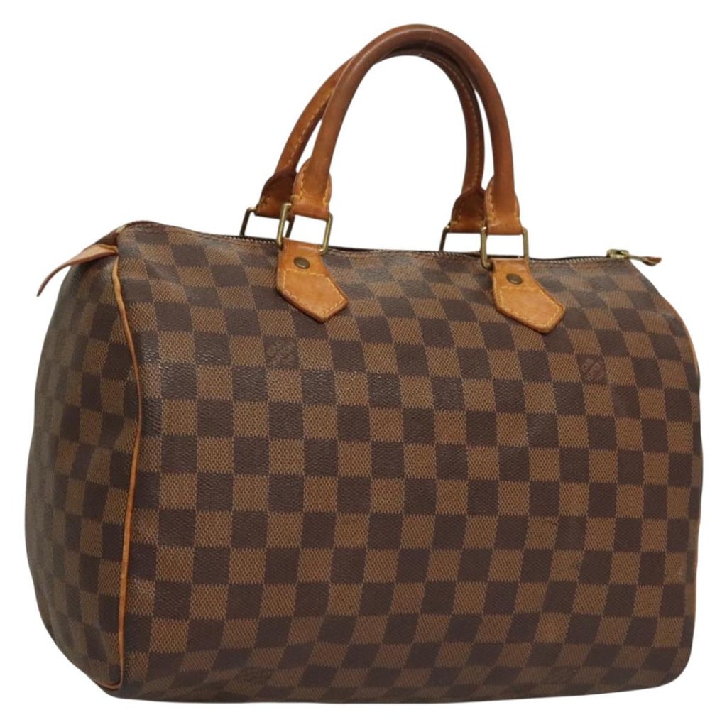 LOUIS VUITTON Damier Ebene Speedy 30 Hand Bag N41364 LV 136254