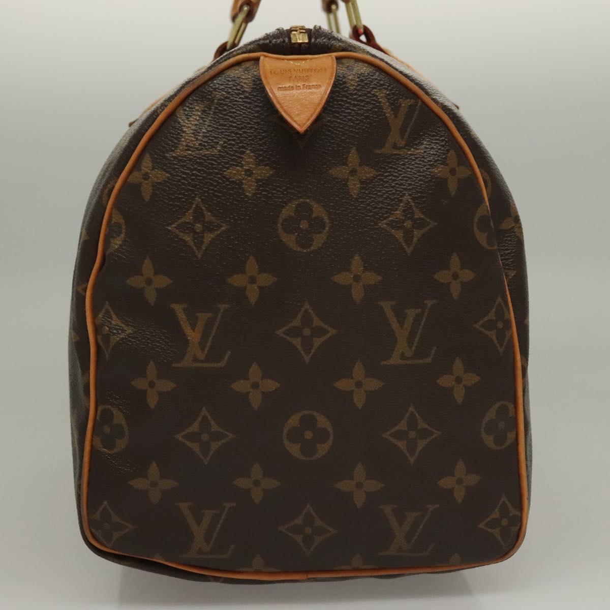 LOUIS VUITTON Monogram V Line Speedy 30 Hand Bag Pink LV 136293