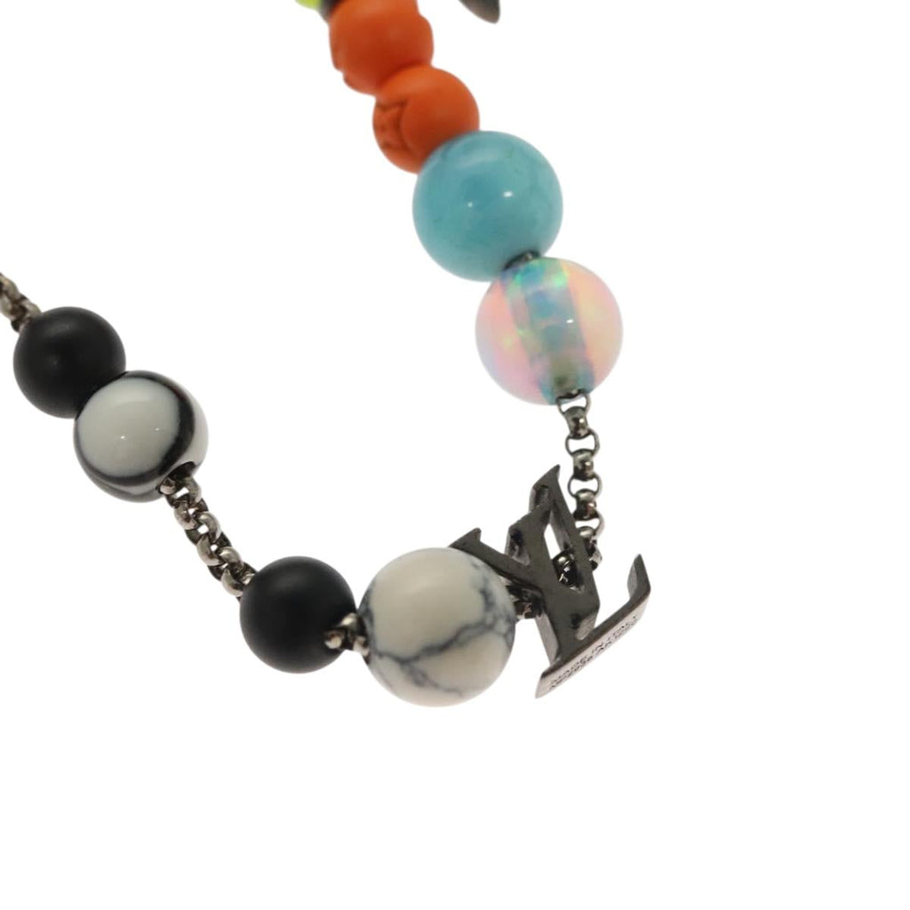 LOUIS VUITTON Brass Beads Bracelet metal Light Blue MP2938 LV 136336