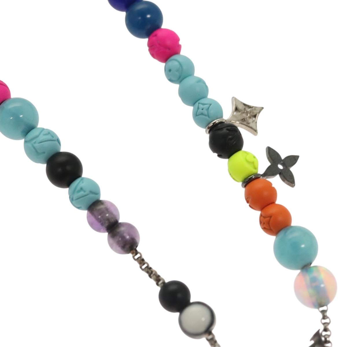 LOUIS VUITTON Brass Beads Bracelet metal Light Blue MP2938 LV 136336