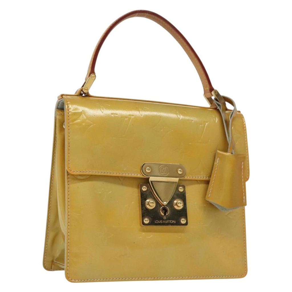 LOUIS VUITTON Monogram Vernis Spring Street Hand Bag Gris M91029 LV 136364