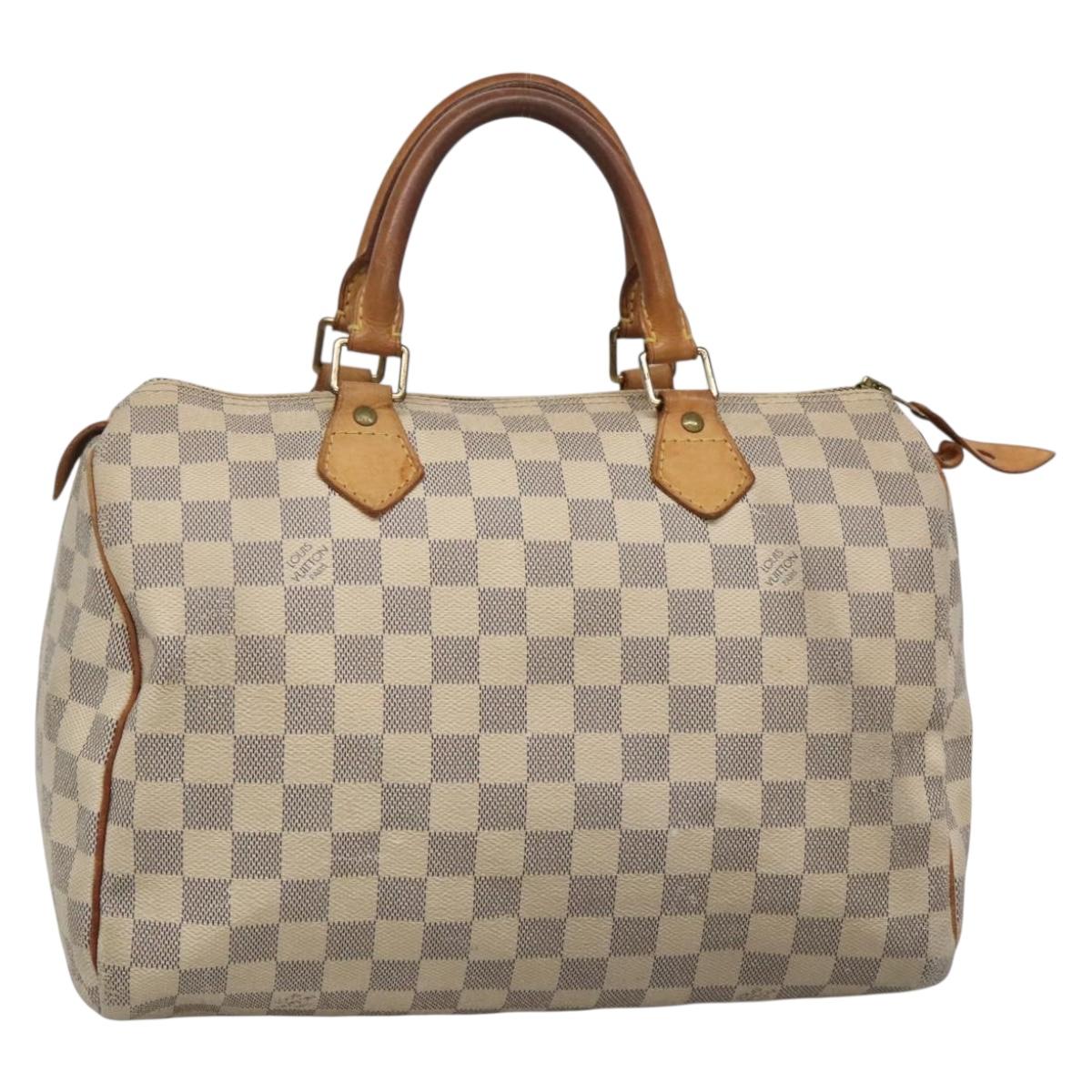 LOUIS VUITTON Damier Azur Speedy 30 Hand Bag N41533 LV 136584
