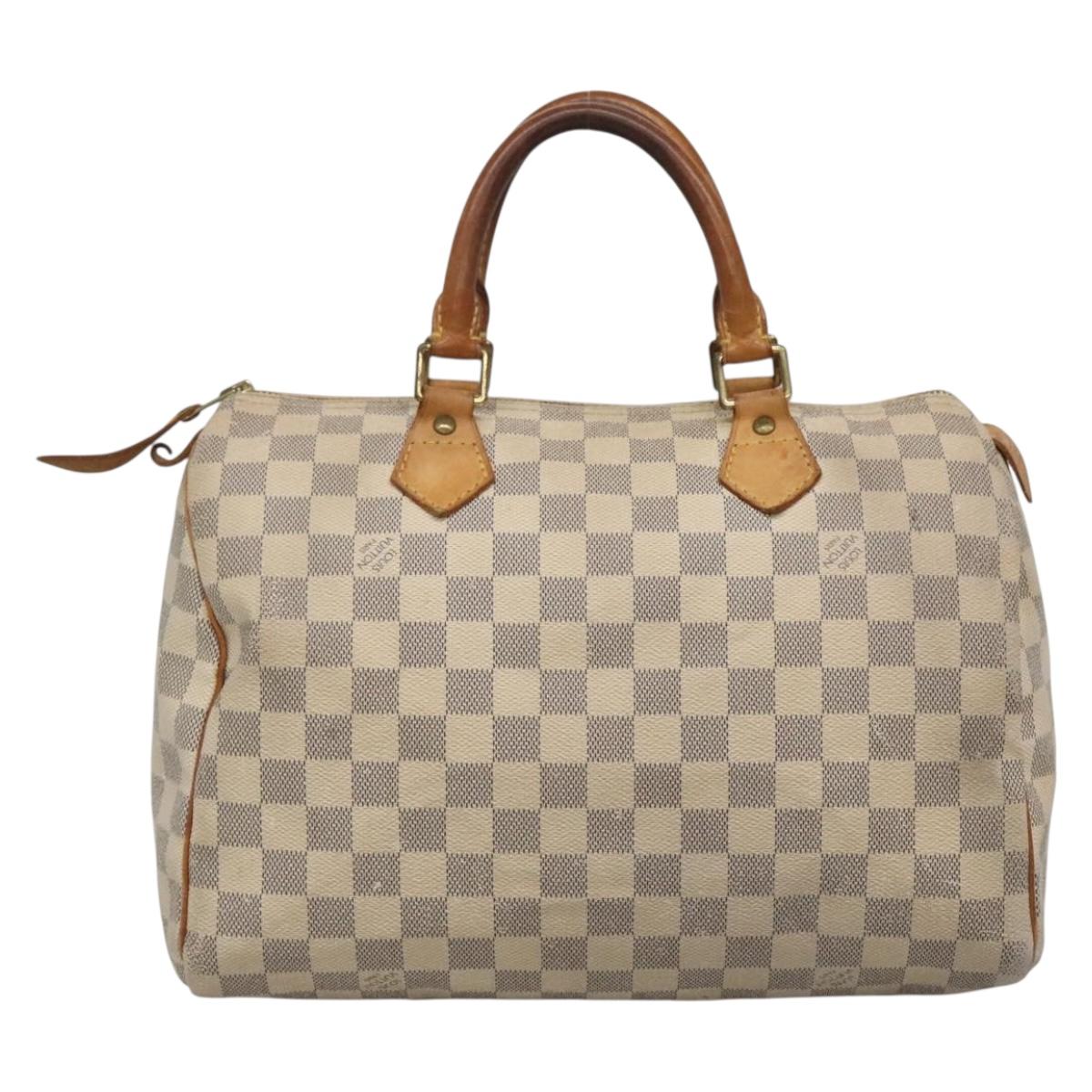 LOUIS VUITTON Damier Azur Speedy 30 Hand Bag N41533 LV 136584