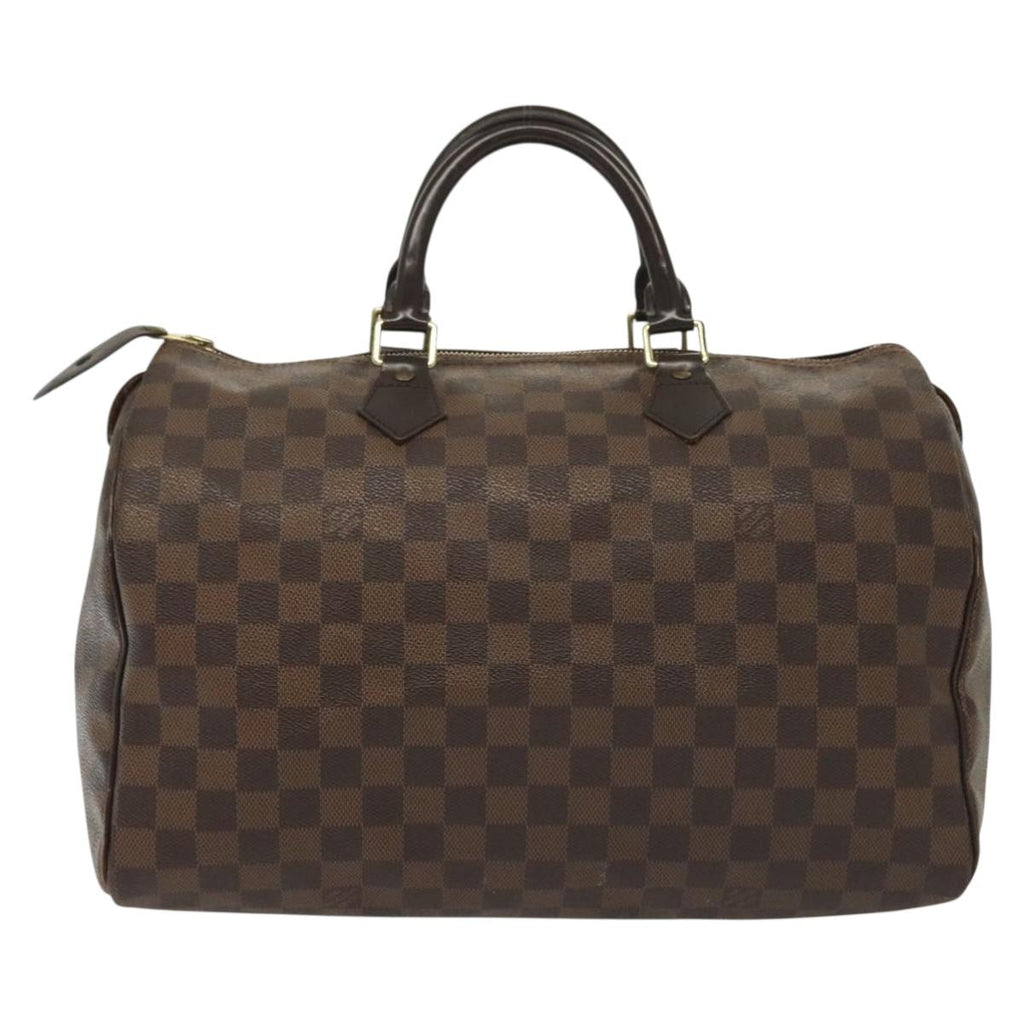 LOUIS VUITTON Damier Ebene Speedy 35 Hand Bag N41363 LV 136587