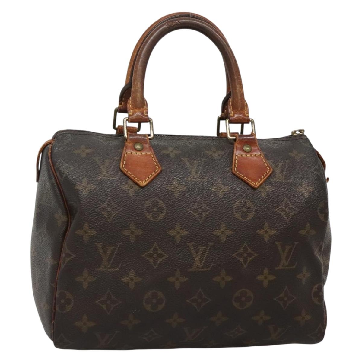 LOUIS VUITTON Monogram Speedy 25 Hand Bag M41528 LV 136707