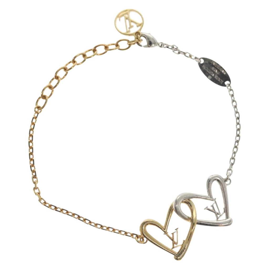 LOUIS VUITTON Brassle Heart Falling in Love Bracelet Gold M00466 LV 136741