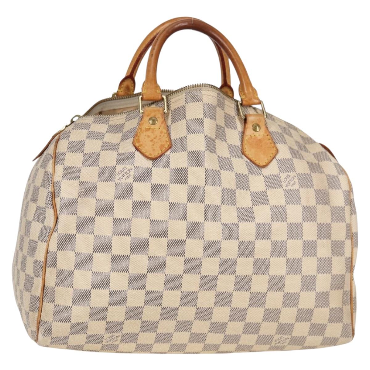 LOUIS VUITTON Damier Azur Speedy 30 Hand Bag N41533 LV 136849