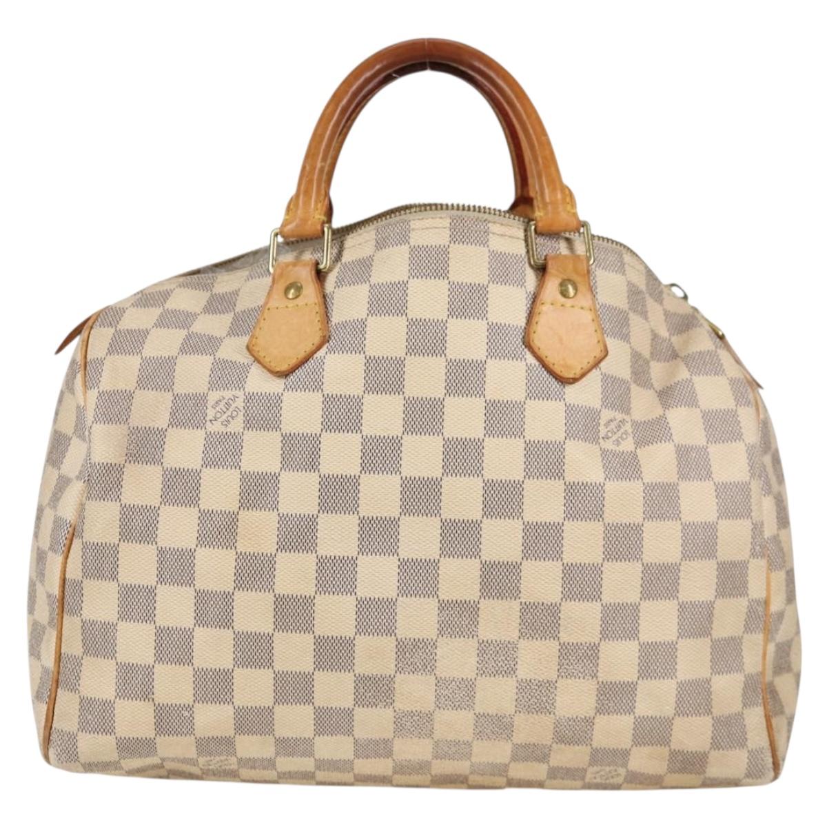 LOUIS VUITTON Damier Azur Speedy 30 Hand Bag N41533 LV 136849