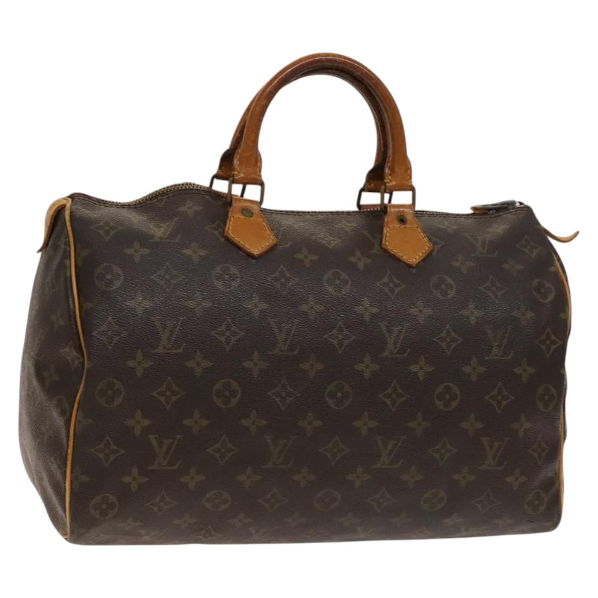 LOUIS VUITTON Monogram Speedy 35 Hand Bag M41524 LV 136864