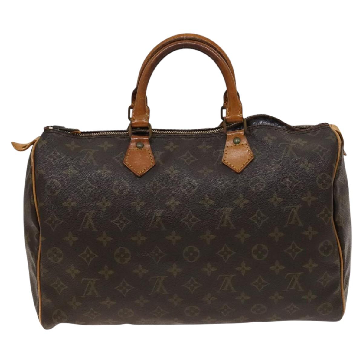 LOUIS VUITTON Monogram Speedy 35 Hand Bag M41524 LV 136864