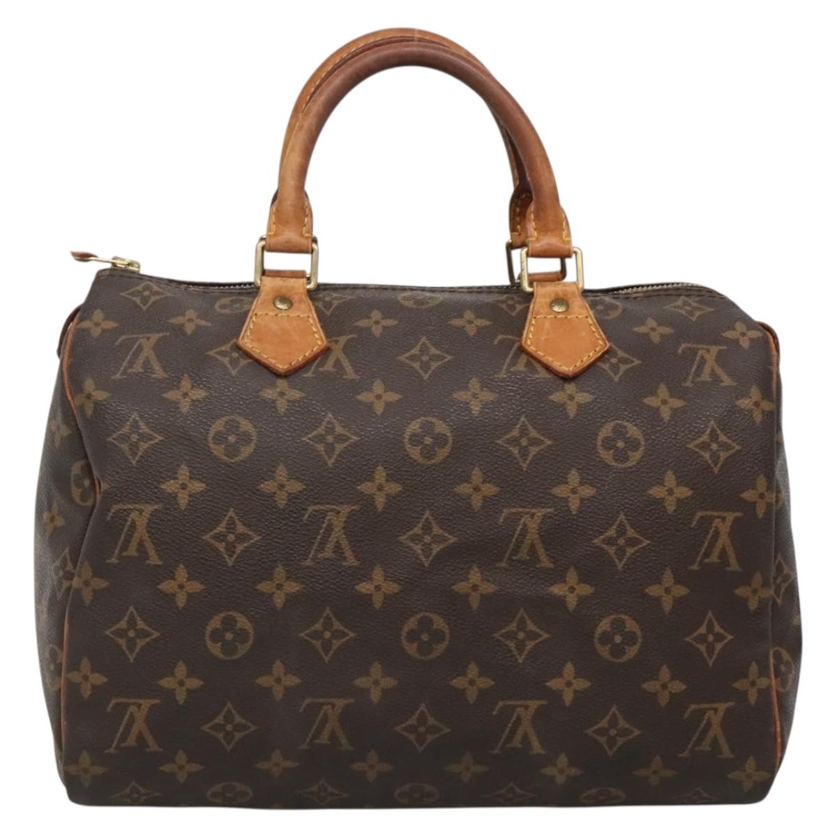 LOUIS VUITTON Monogram Speedy 30 Hand Bag M41526 LV 136937