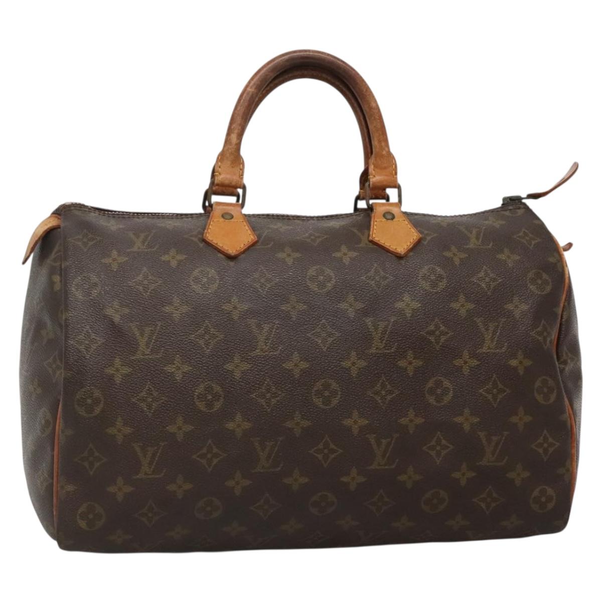 LOUIS VUITTON Monogram Speedy 35 Hand Bag M41524 LV 137025