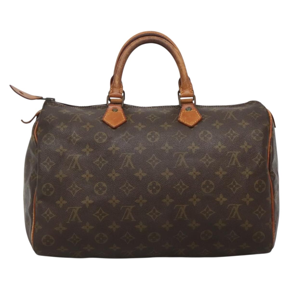 LOUIS VUITTON Monogram Speedy 35 Hand Bag M41524 LV 137025