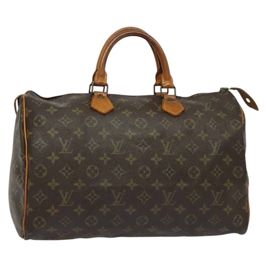 LOUIS VUITTON Monogram Speedy 35 Hand Bag M41524 LV 137075