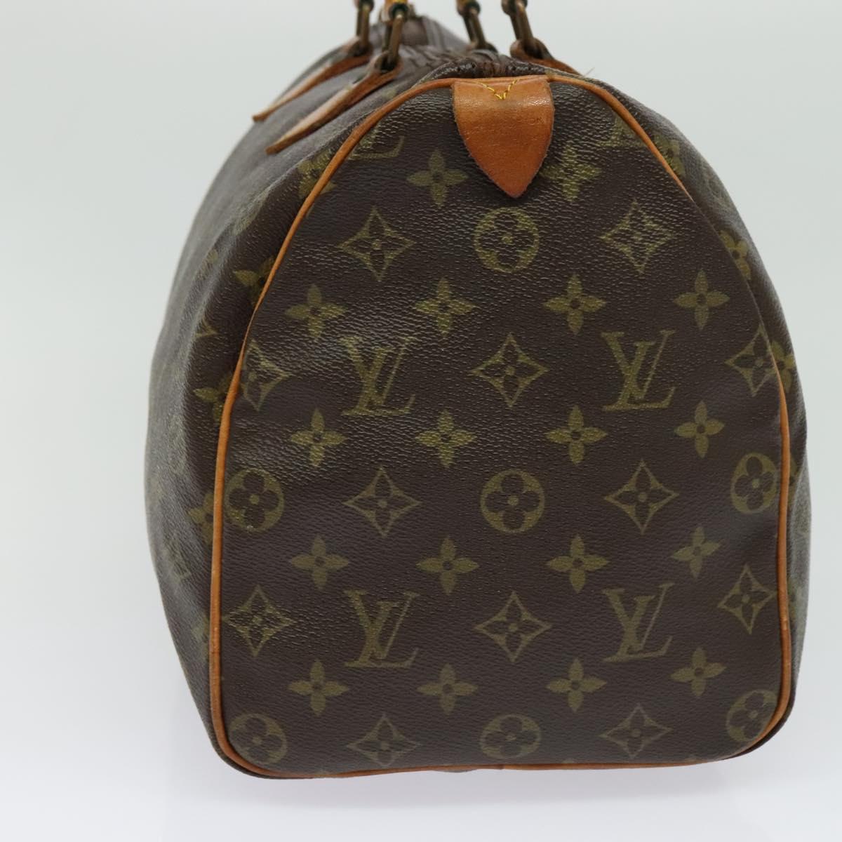 LOUIS VUITTON Monogram Speedy 35 Hand Bag M41524 LV 137075
