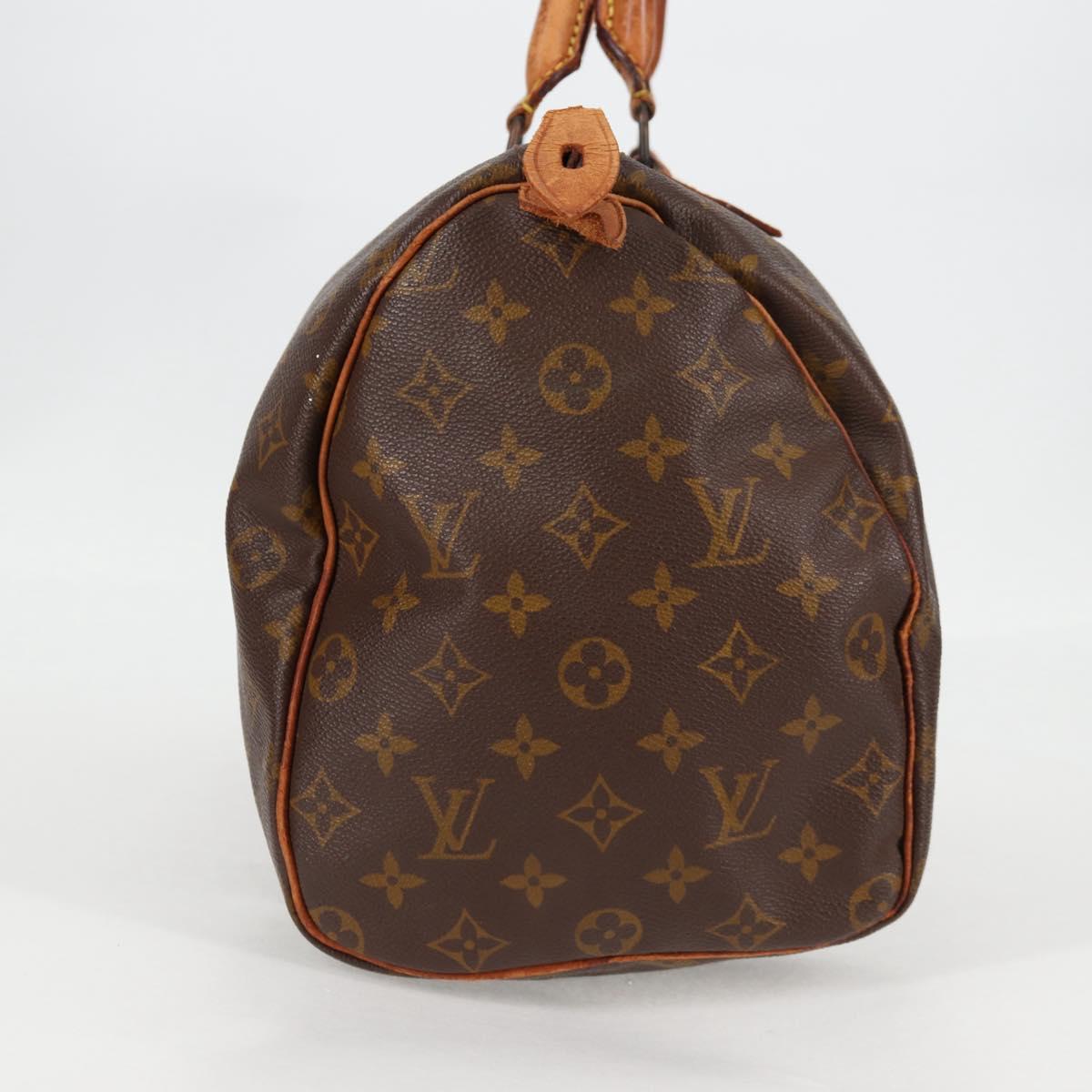 LOUIS VUITTON Monogram Speedy 35 Hand Bag M41524 LV 137076