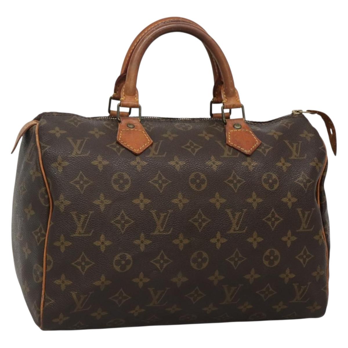 LOUIS VUITTON Monogram Speedy 30 Hand Bag M41526 LV 137080