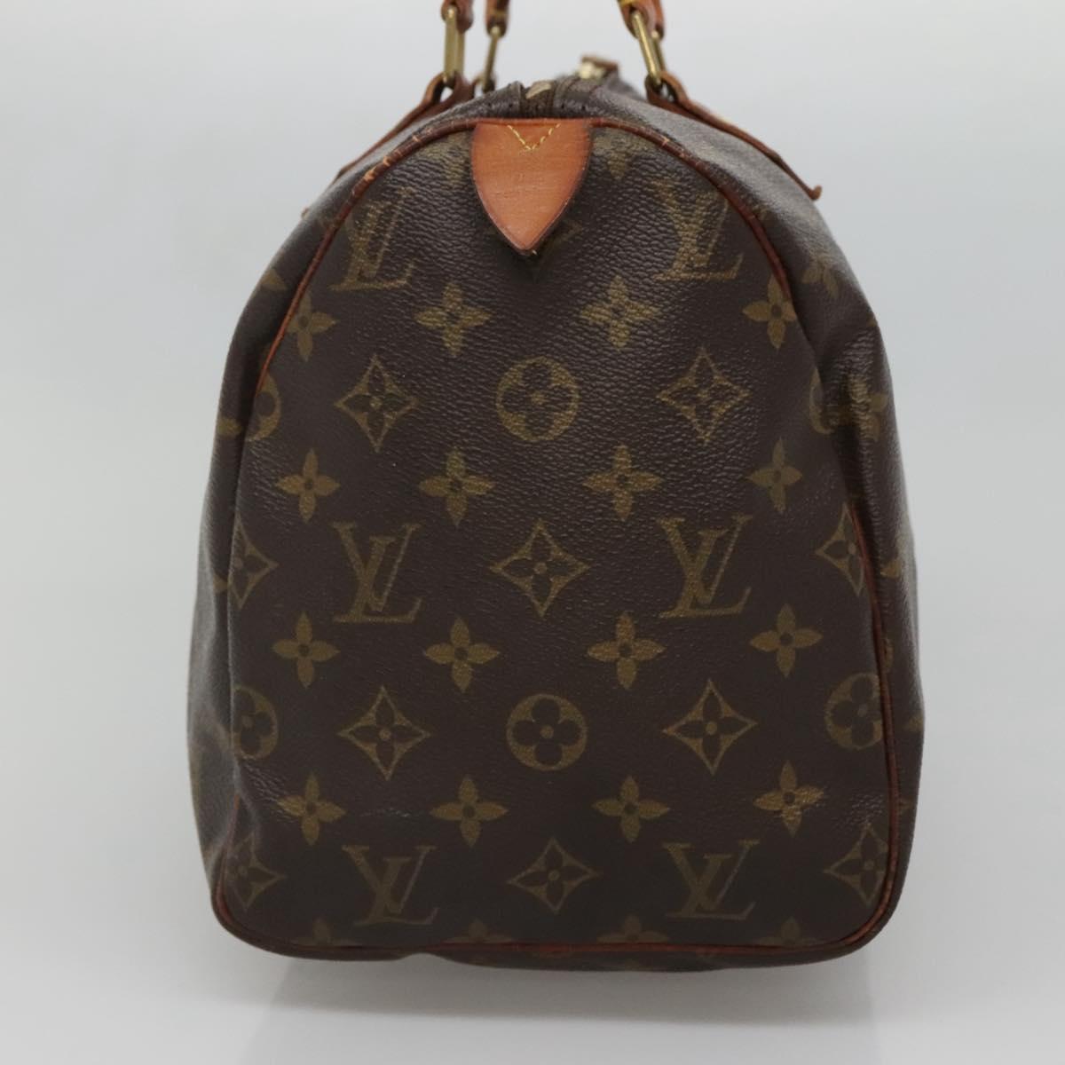 LOUIS VUITTON Monogram Speedy 30 Hand Bag M41526 LV 137083