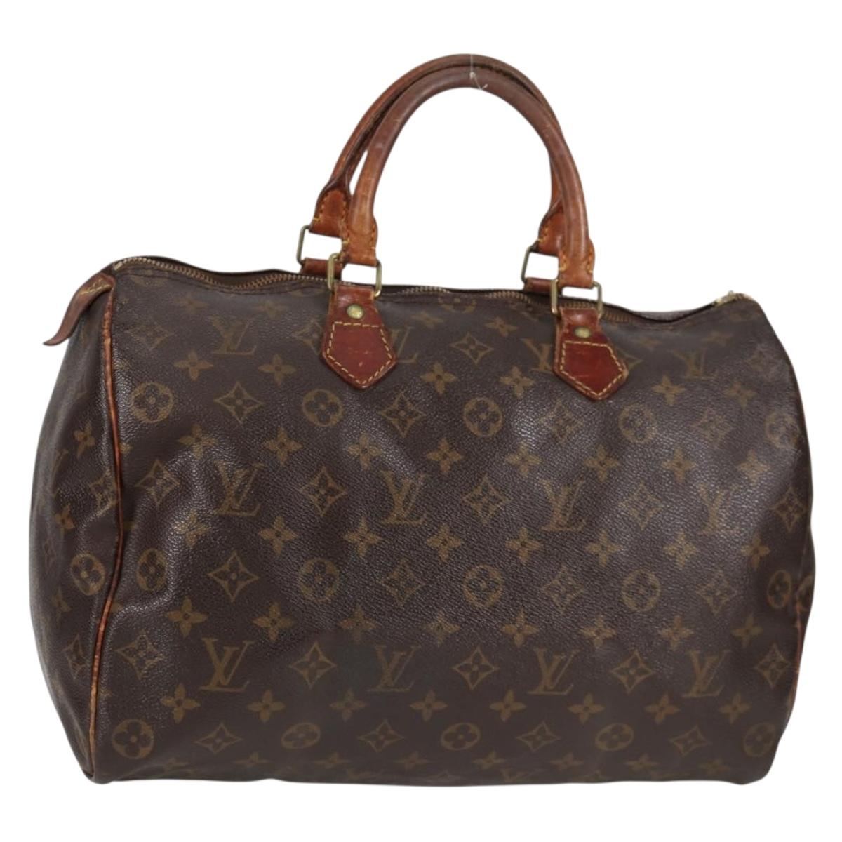 LOUIS VUITTON Monogram Speedy 35 Hand Bag M41524 LV 137084