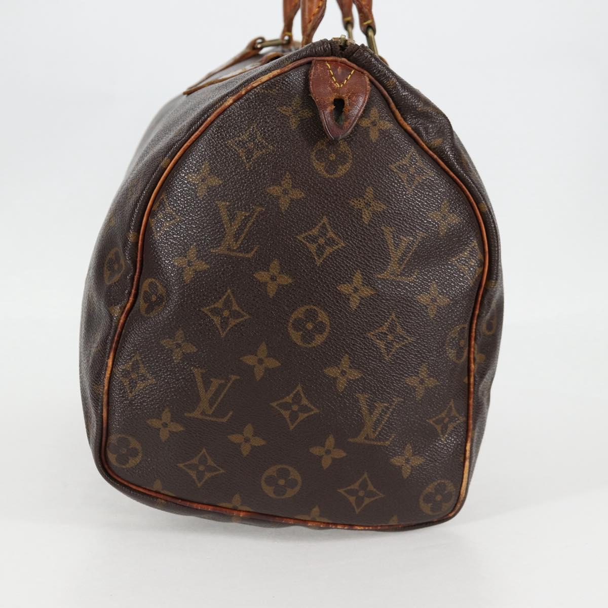 LOUIS VUITTON Monogram Speedy 35 Hand Bag M41524 LV 137084