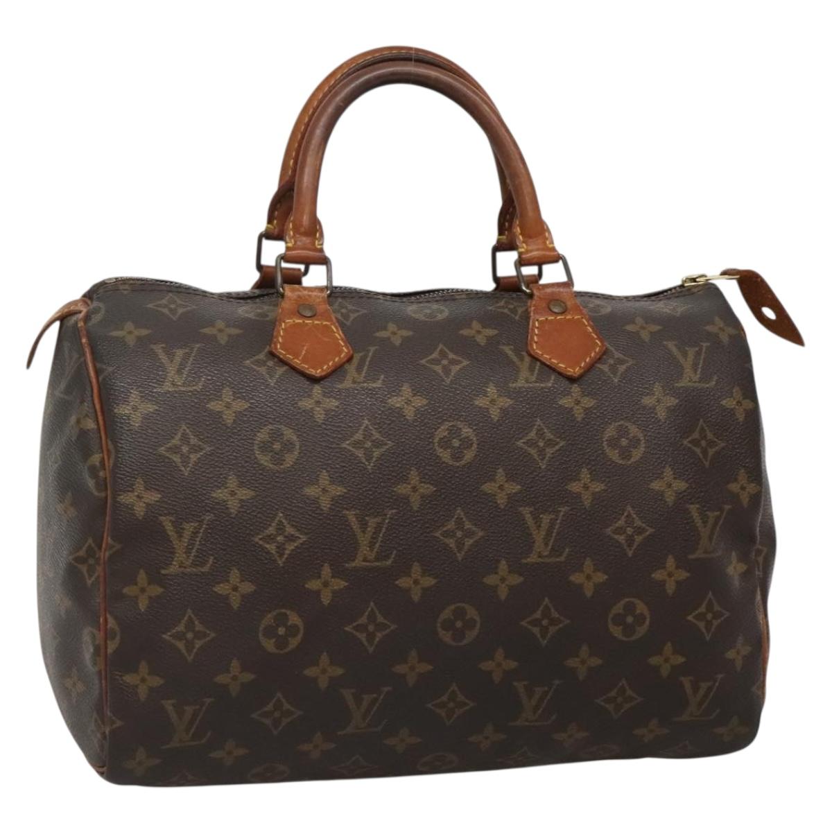 LOUIS VUITTON Monogram Speedy 30 Hand Bag M41526 LV 137270