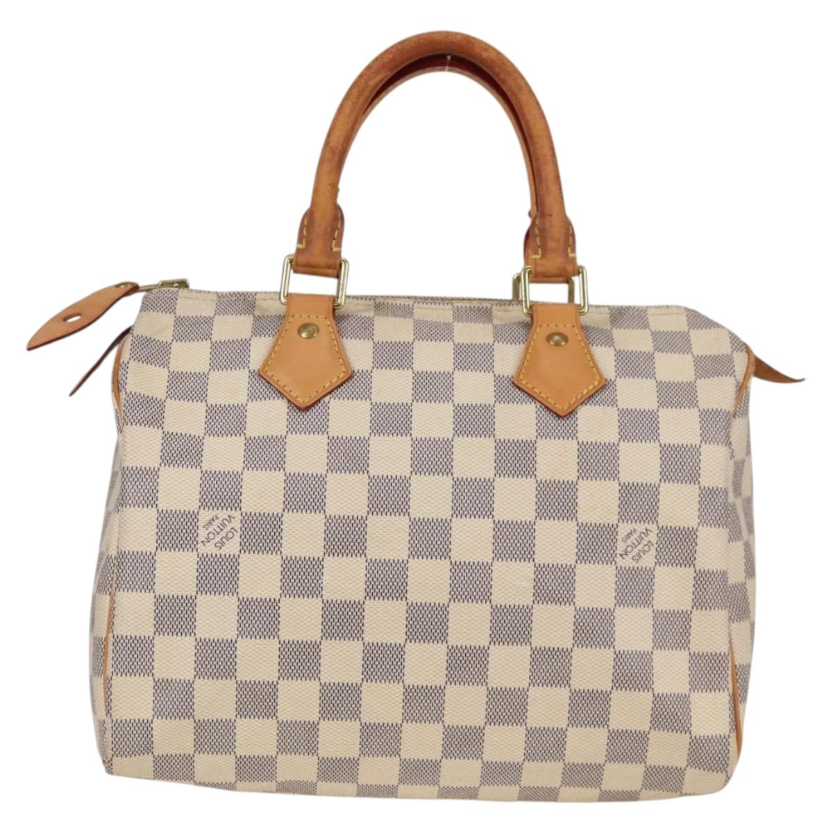 LOUIS VUITTON Damier Azur Speedy 25 Hand Bag N41534 LV 137415