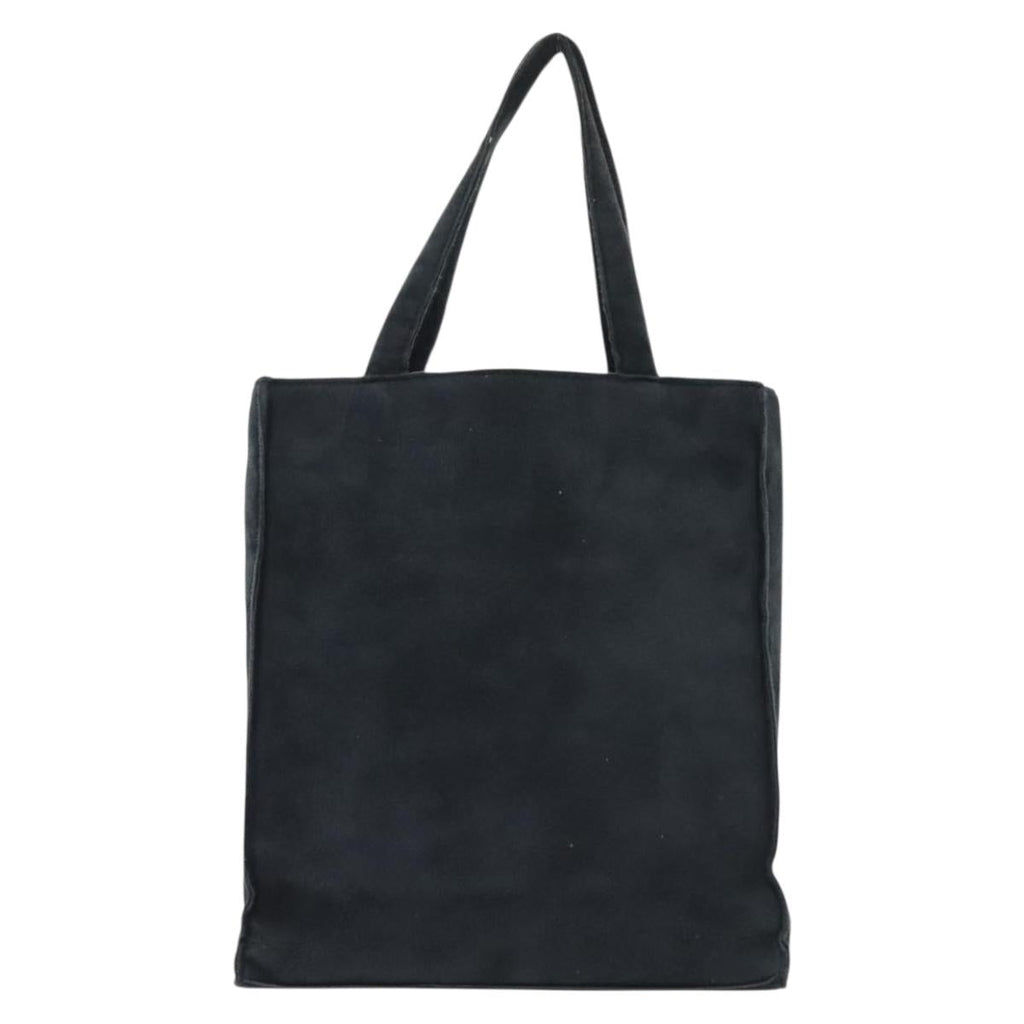 CHANEL Fringe Hand Bag Suede Navy CC 137466