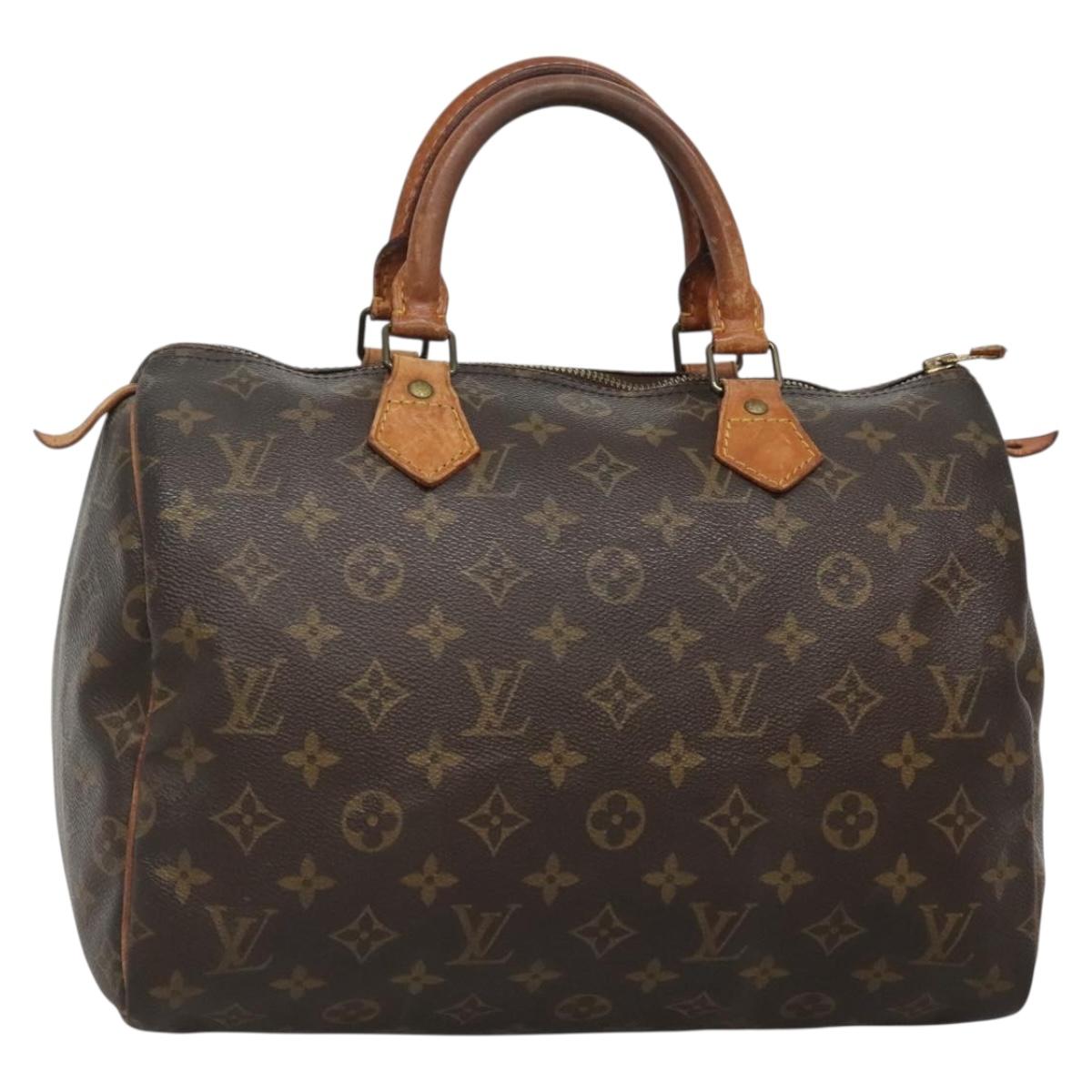 LOUIS VUITTON Monogram Speedy 30 Hand Bag M41526 LV 137633
