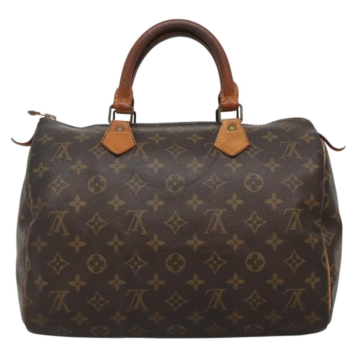 LOUIS VUITTON Monogram Speedy 30 Hand Bag M41526 LV 137633