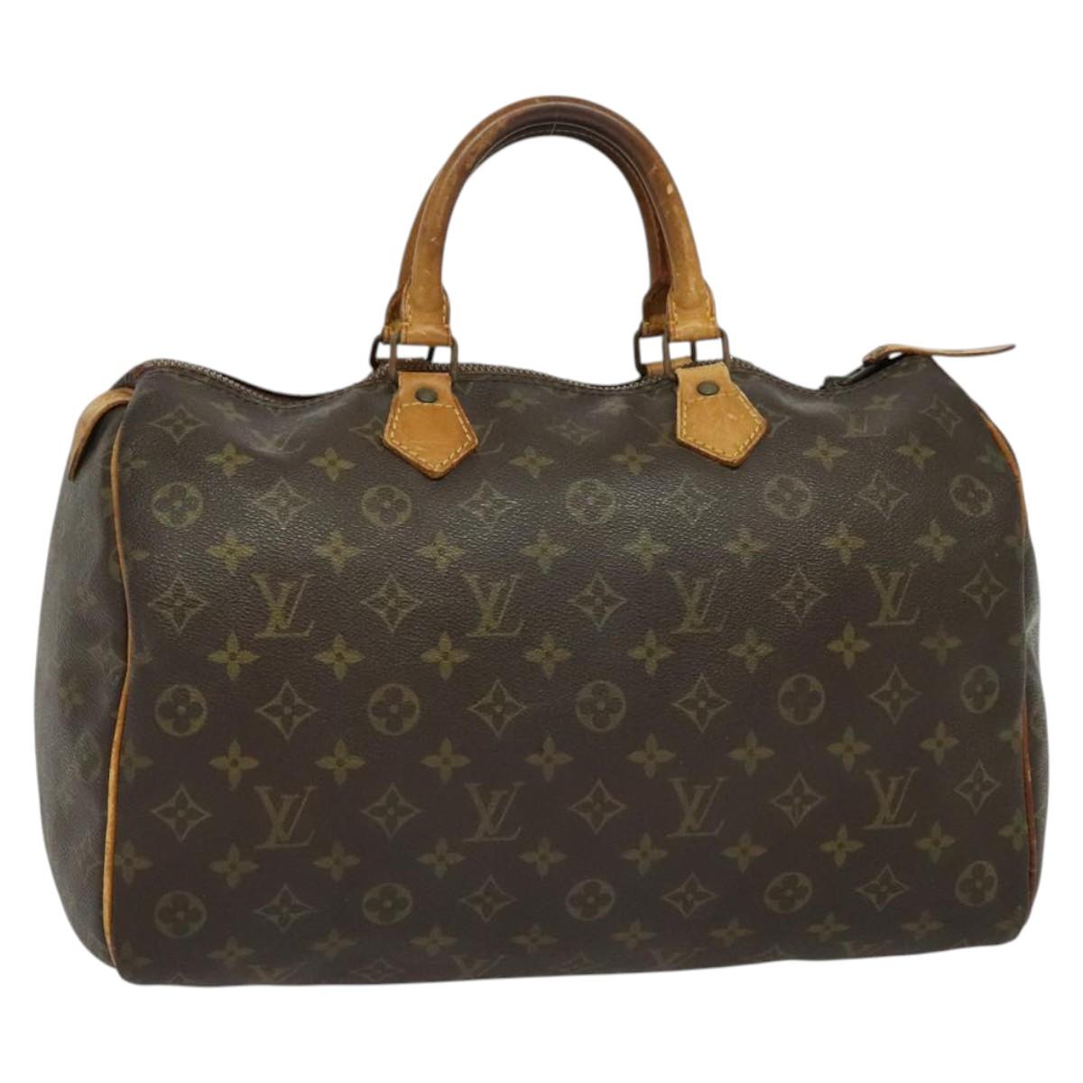 LOUIS VUITTON Monogram Speedy 35 Hand Bag Vintage M41524 LV 137634