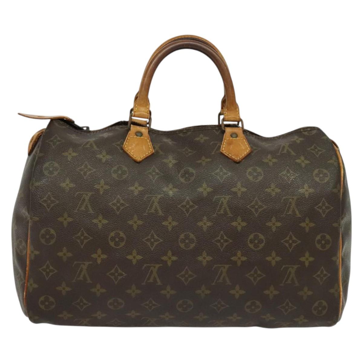 LOUIS VUITTON Monogram Speedy 35 Hand Bag Vintage M41524 LV 137634