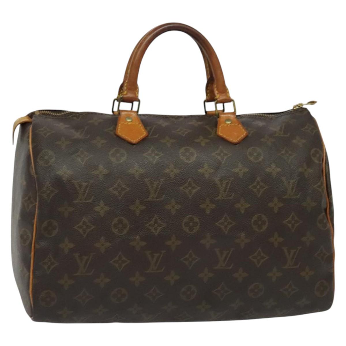 LOUIS VUITTON Monogram Speedy 35 Hand Bag M41524 LV 137782