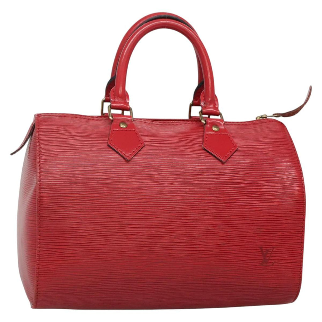 LOUIS VUITTON Epi Speedy 25 Hand Bag Castilian Red M43017 LV 137822