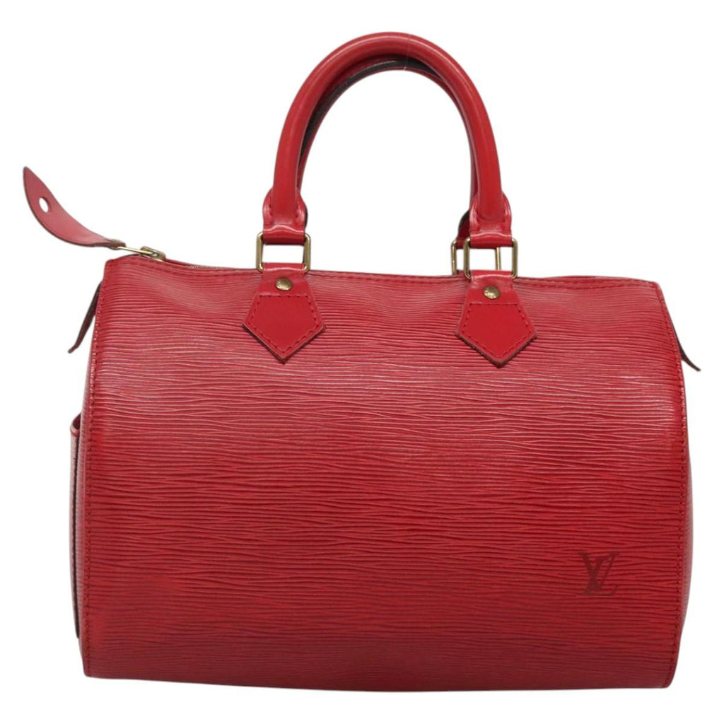 LOUIS VUITTON Epi Speedy 25 Hand Bag Castilian Red M43017 LV 137822