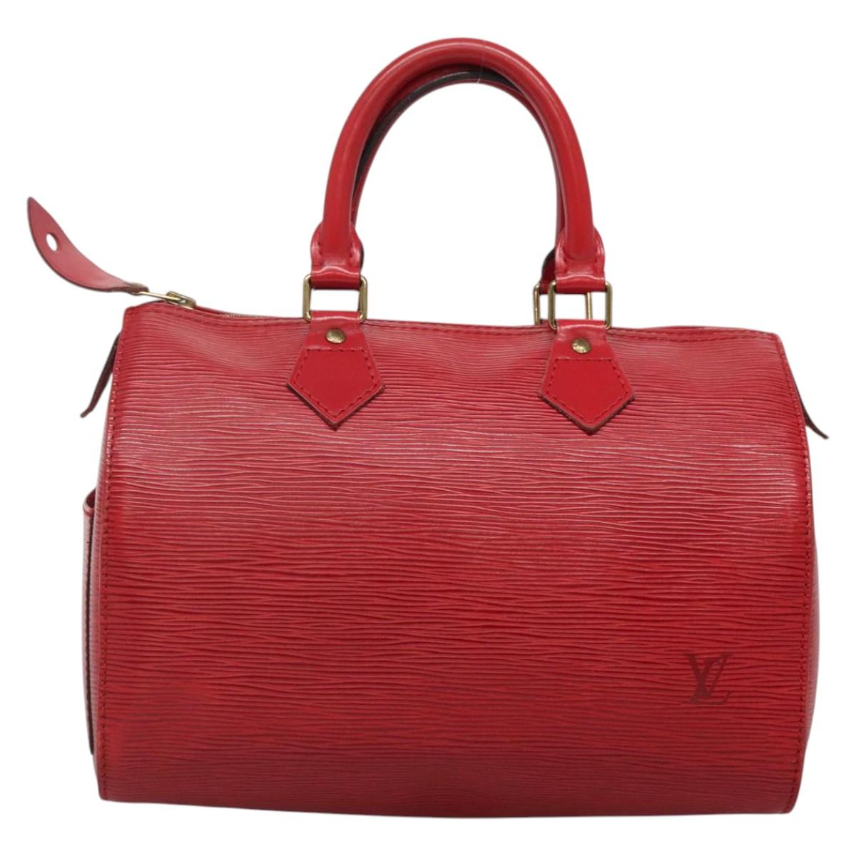 LOUIS VUITTON Epi Speedy 25 Hand Bag Castilian Red M43017 LV 137822