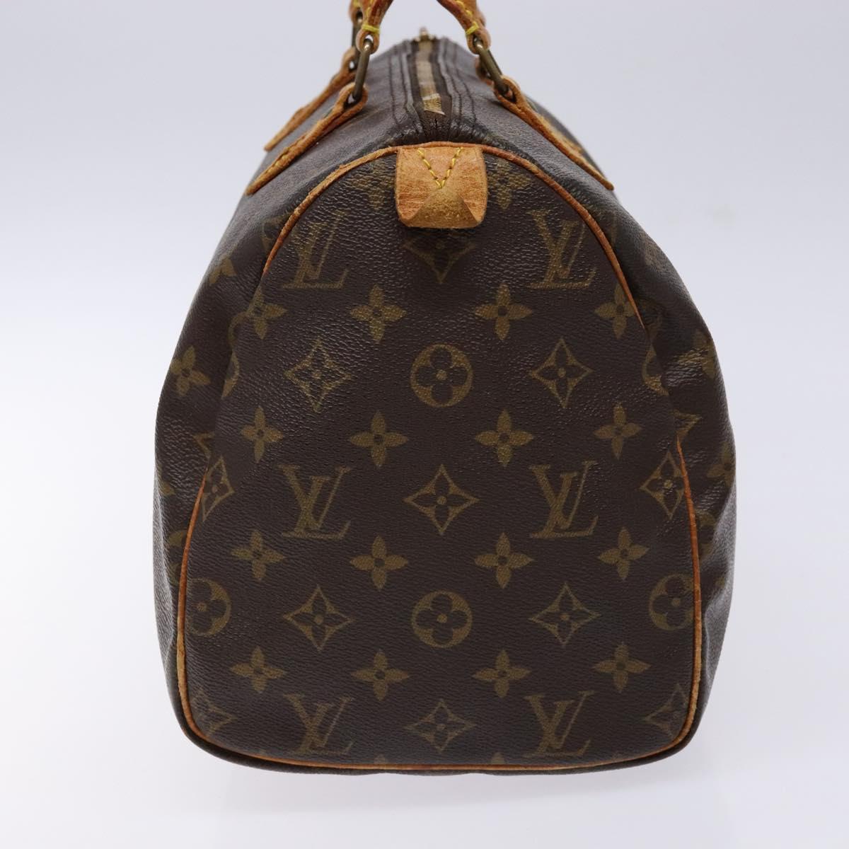LOUIS VUITTON Monogram Speedy 30 Hand Bag M41526 LV 137836