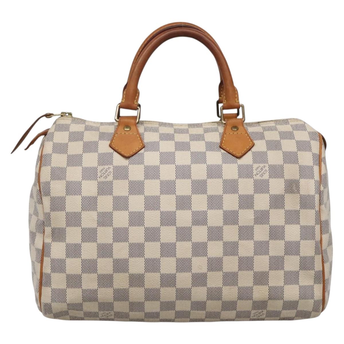 LOUIS VUITTON Damier Azur Speedy 30 Hand Bag N41533 LV 138230