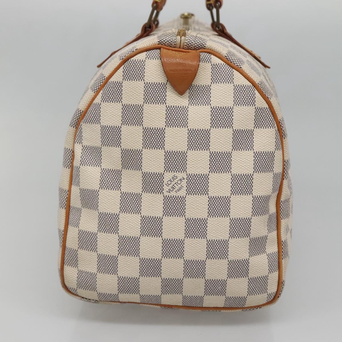 LOUIS VUITTON Damier Azur Speedy 30 Hand Bag N41533 LV 138230