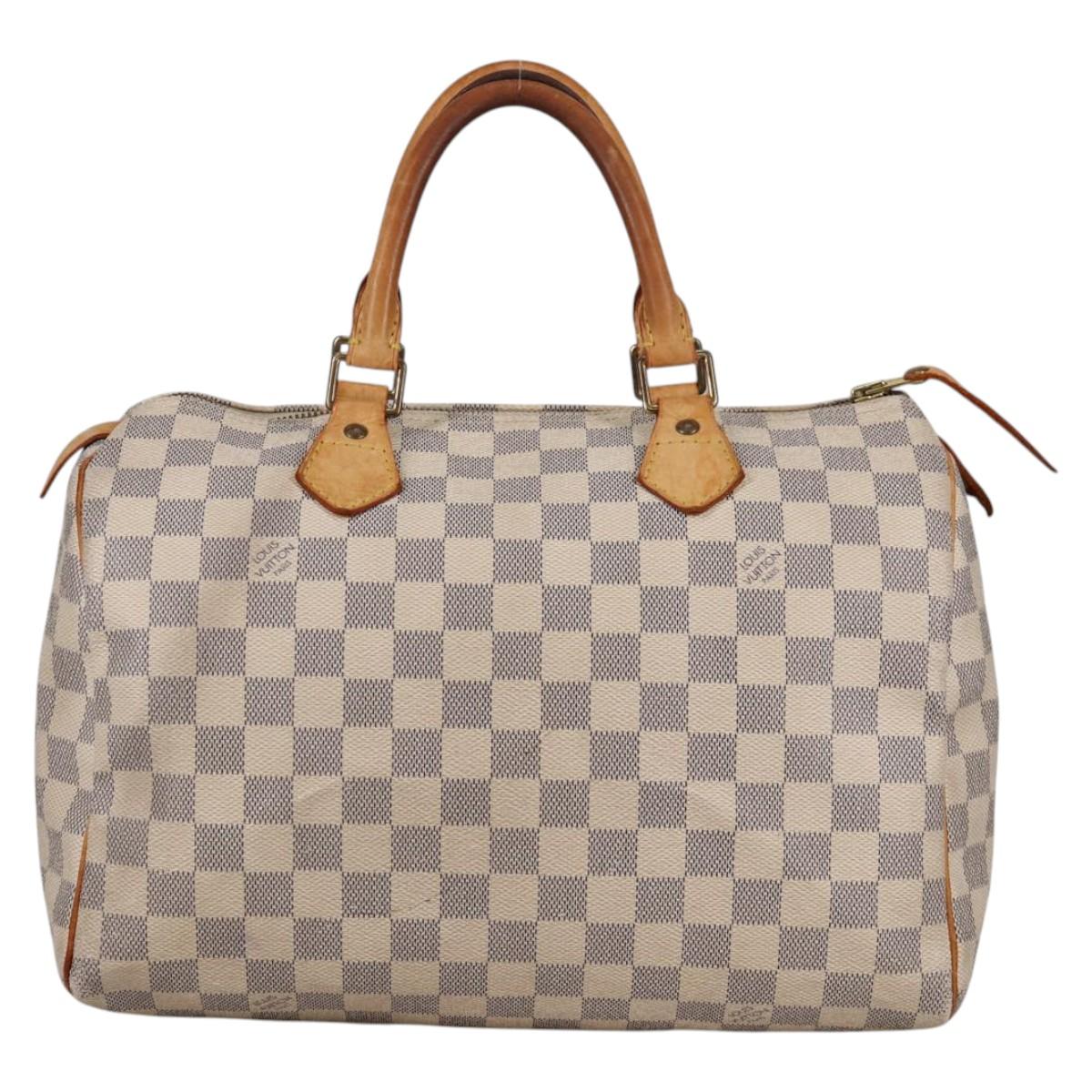 LOUIS VUITTON Damier Azur Speedy 30 Hand Bag N41533 LV 138400